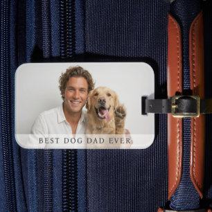 Etiqueta De Bagagem Melhor Pai de Cachorro do Mundo Moderno Personaliz