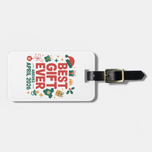 Etiqueta De Bagagem Melhor Presente de Natal de Todos os Tempos Chega