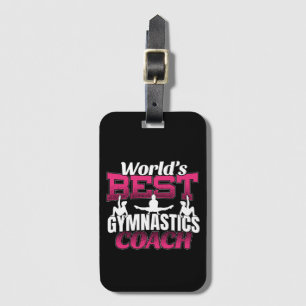 Etiqueta De Bagagem Melhor Treinador de Ginástica Feminina do Mundo