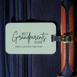 Etiqueta De Bagagem Melhores Avós Minimalistas Modernos Nunca
