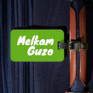 Etiqueta De Bagagem Melkam Guzo Viagem Etíope Desejos