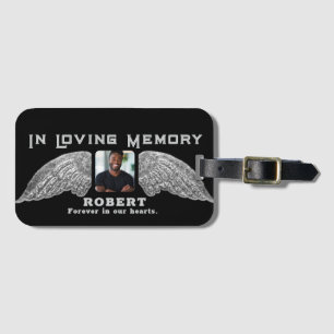 Etiqueta De Bagagem Memorial de Foto Personalizado Em Memória Amorosa