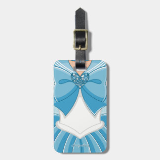 Etiqueta De Bagagem Menina Mágica Azul