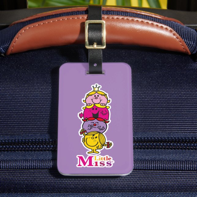 Etiqueta De Bagagem Menina | Pequena Miss Altura (Frente Insitu 2)