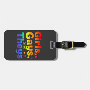 Etiqueta De Bagagem Meninas, Gay e a inclusão do mês do orgulho LGBT