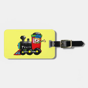 Etiqueta De Bagagem menino do trem do choo do choo