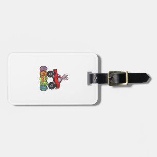 Etiqueta De Bagagem Meninos Caminhão Monstro Páscoa Feliz Dia de Pásco