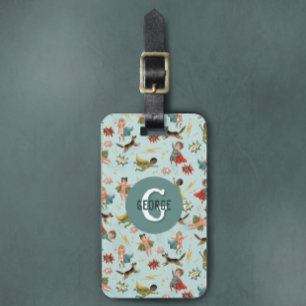 Etiqueta De Bagagem Meninos Legal Monograma de Super Heróis e Crianças