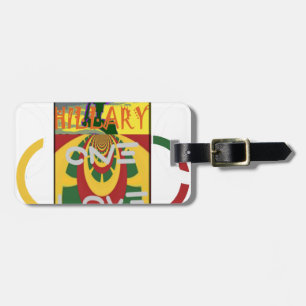 Etiqueta De Bagagem Mensagem de Amor em Cores Rasta Impressão de Arte