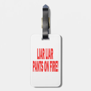 Etiqueta De Bagagem Mentiroso do mentiroso