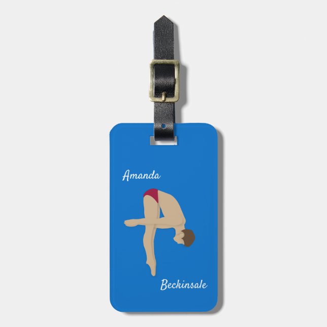 Etiqueta De Bagagem Mergulho (Frente Vertical)
