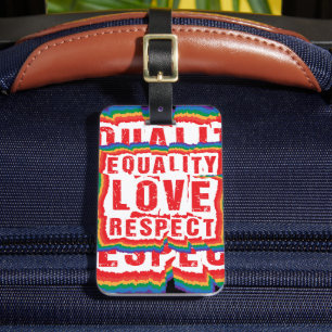 Etiqueta De Bagagem Mês do Orgulho de Igualdade e Respeito