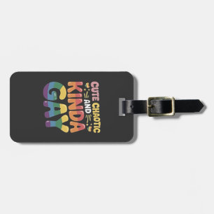 Etiqueta De Bagagem Mês do Orgulho LGBTQ Bastante Chaótico e Gay