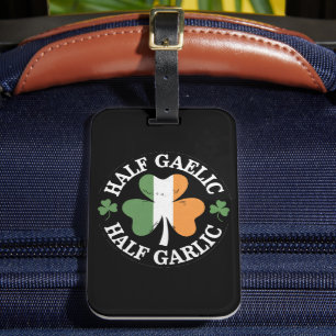 Etiqueta De Bagagem Metade Gaélico Metade Alho Irlandês Italiano St. P