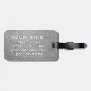 Etiqueta De Bagagem Metal Personalizado Com Seu Nome Nele - Para Melho