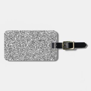 Etiqueta de Bagagem Metálica do Sparkle Silver Gl
