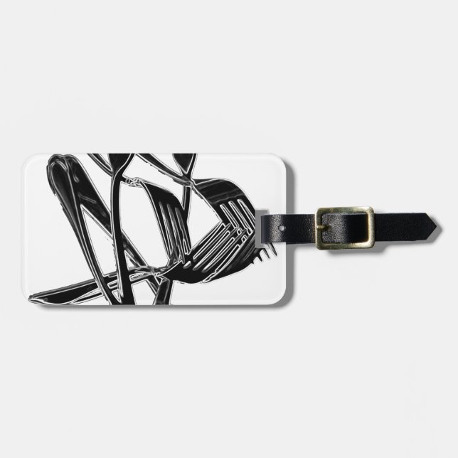 Etiqueta De Bagagem Metálico (Frente Horizontal)