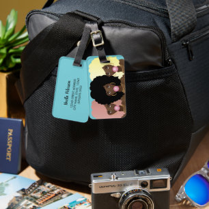 Etiqueta De Bagagem Metas de Esquadrão, Garotas de Goma de Bolhas  Tu