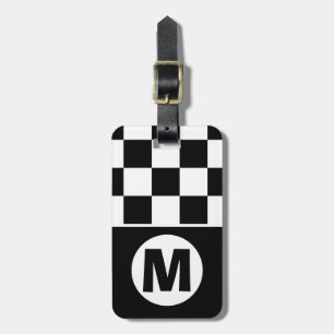 Etiqueta De Bagagem Metro Retro Monograma