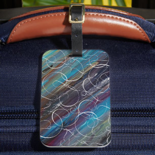 Etiqueta De Bagagem Metro Swirl
