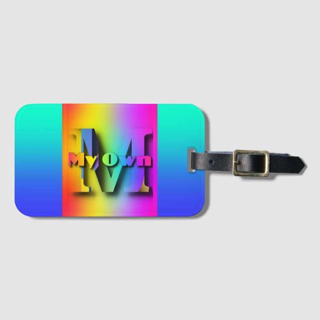 Etiqueta De Bagagem Meu (Frente Horizontal)
