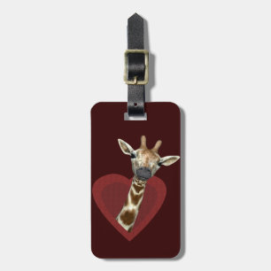 Etiqueta De Bagagem Meu Coração Pertence A Girafas