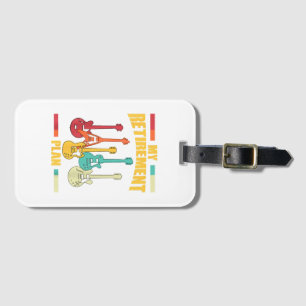 Etiqueta De Bagagem Meu Plano de Reforma Corda Musical de Guitarra Elé