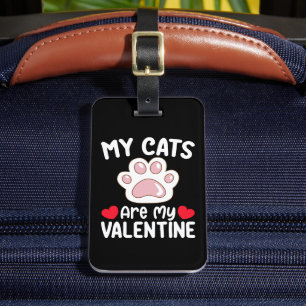 Etiqueta De Bagagem Meus Gatos São Meus Amantes De Pet Engraçados No D