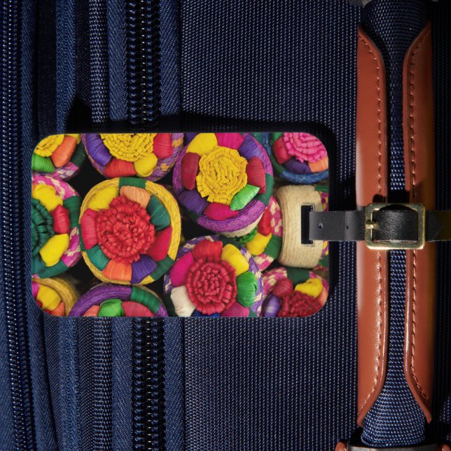 Etiqueta De Bagagem Mexicano Wicker (Frente Insitu 4)