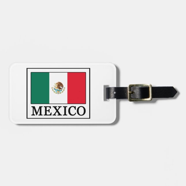 Etiqueta De Bagagem México (Frente Horizontal)