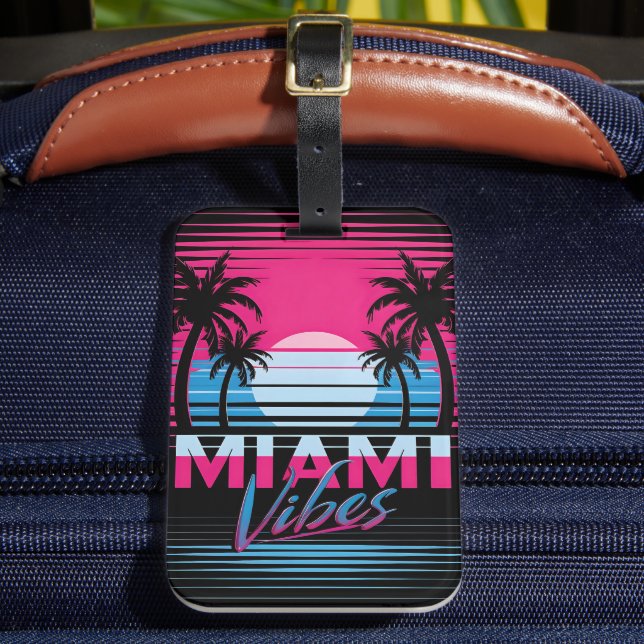 Etiqueta De Bagagem Miami Vibes (Frente Insitu 2)