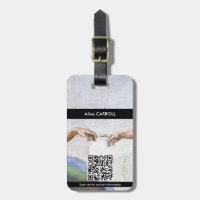 Michelangelo - Criação de Adão Isolado - Código QR