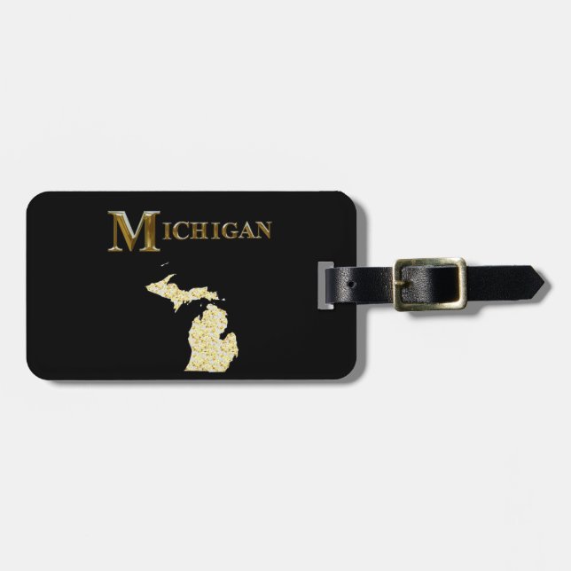 ETIQUETA DE BAGAGEM MICHIGAN (Frente Horizontal)