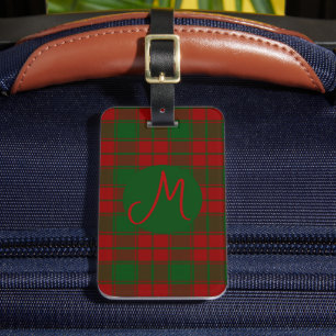 Etiqueta De Bagagem Middleton Tartan Monograma