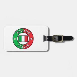 Etiqueta De Bagagem Milano Italia