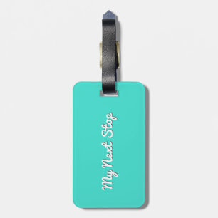 Etiqueta De Bagagem Minha próxima parada - Design personalizável de tu
