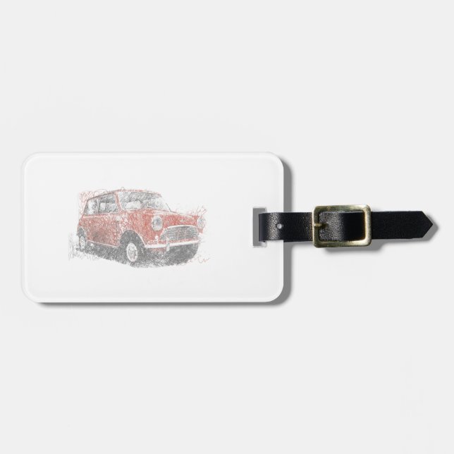Etiqueta De Bagagem Mini (Biro) (Frente Horizontal)