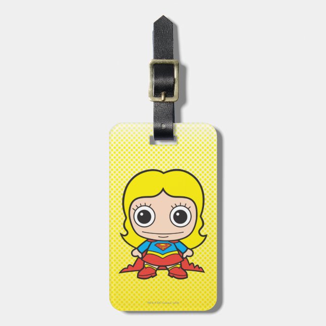 Etiqueta De Bagagem Mini Supergirl (Frente Vertical)