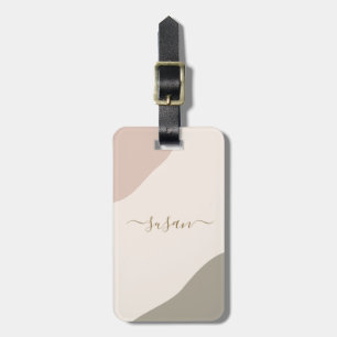 Etiqueta de bagagem minimalista moderna