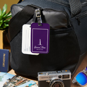 Etiqueta De Bagagem Mínimo, Elegante Buenos Aires, Argentina