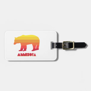 Etiqueta De Bagagem Minnesota Bear