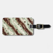 Mint Chocolate Chip Milkshake Marble Design