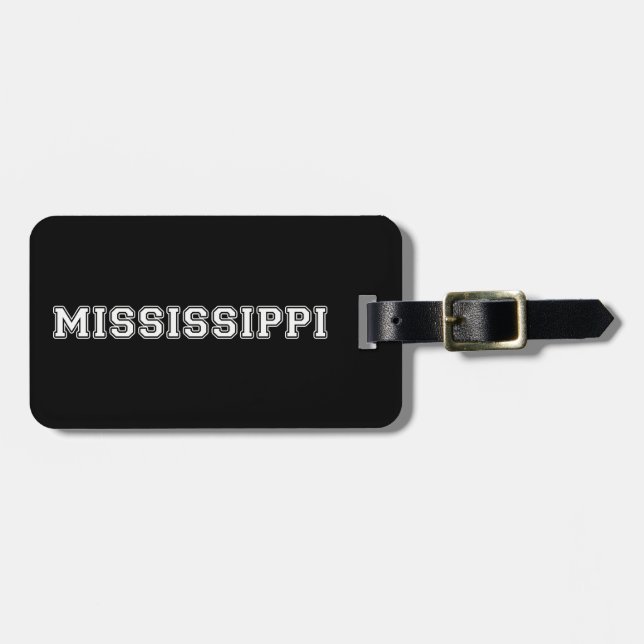Etiqueta De Bagagem Mississippi (Frente Horizontal)