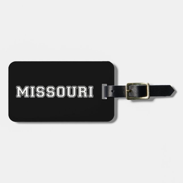 Etiqueta De Bagagem Missouri (Frente Horizontal)