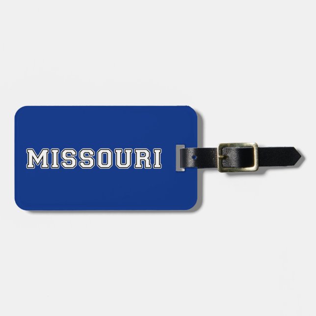 Etiqueta De Bagagem Missouri (Frente Horizontal)