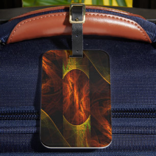 Etiqueta De Bagagem Mística Abstrato da selva