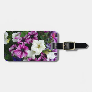 Etiqueta De Bagagem Mistura de Flores de Petunia