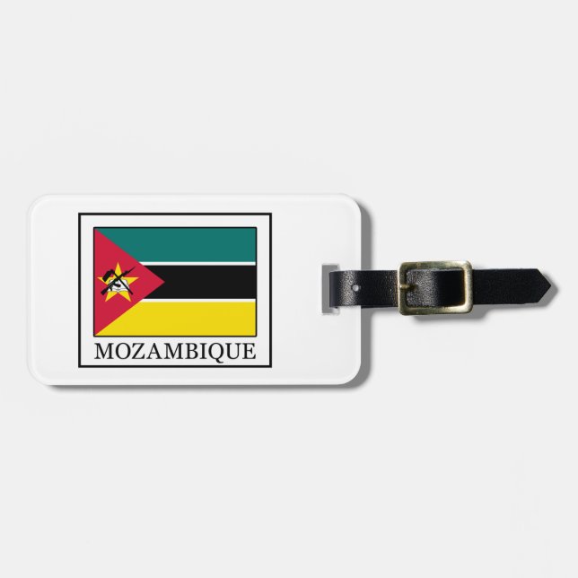 Etiqueta De Bagagem Moçambique (Frente Horizontal)