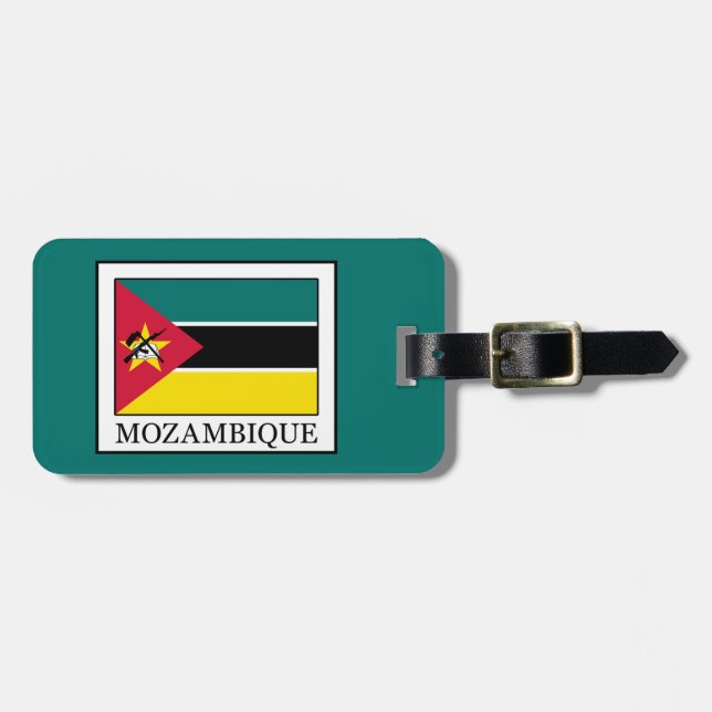 Etiqueta De Bagagem Moçambique (Frente Horizontal)