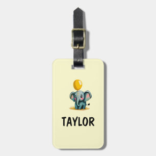 Etiqueta De Bagagem Mochila Colorida Personalizada do Elefante